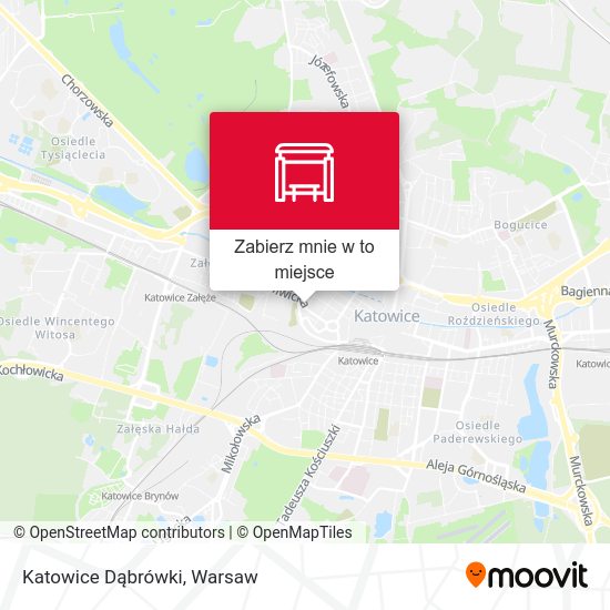 Mapa Katowice Dąbrówki