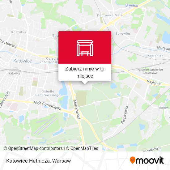 Mapa Katowice Hutnicza