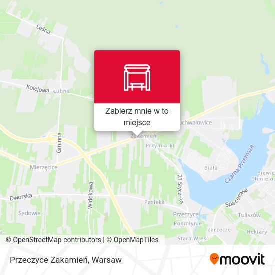 Mapa Przeczyce Zakamień