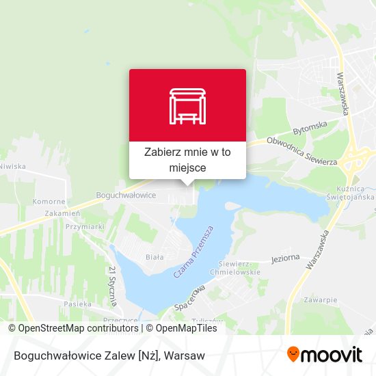 Mapa Boguchwałowice Zalew [Nż]