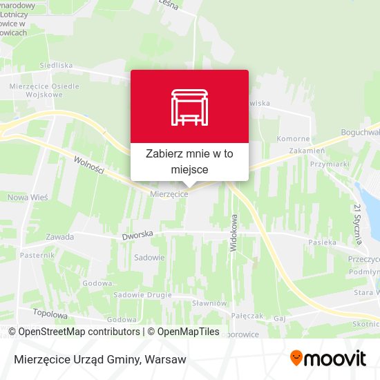 Mapa Mierzęcice Urząd Gminy