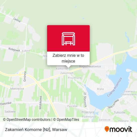 Mapa Zakamień Komorne [Nż]