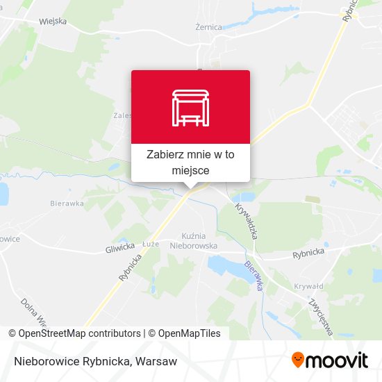 Mapa Nieborowice Rybnicka