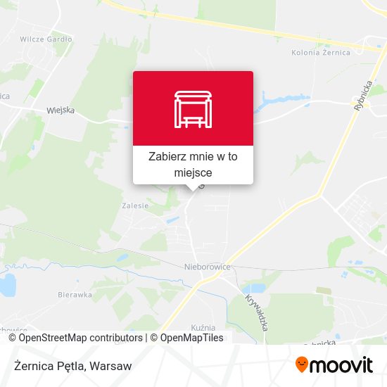 Mapa Żernica Pętla