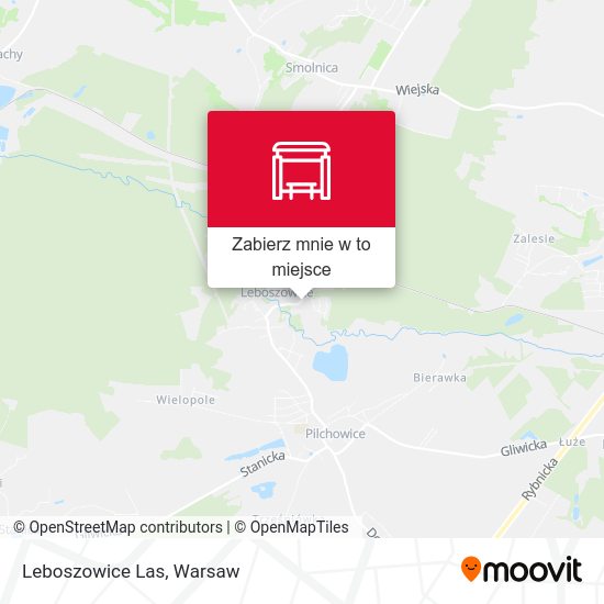 Mapa Leboszowice Las