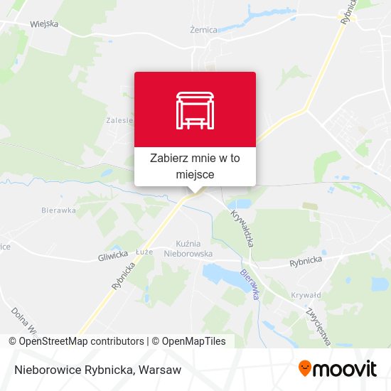 Mapa Nieborowice Rybnicka