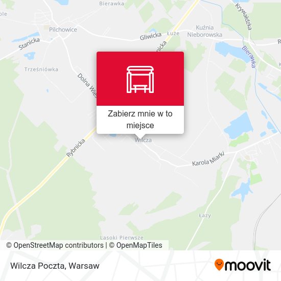 Mapa Wilcza Poczta