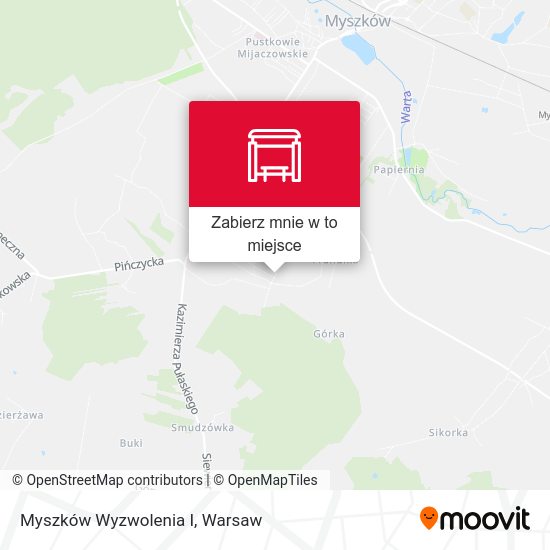 Mapa Myszków Wyzwolenia I