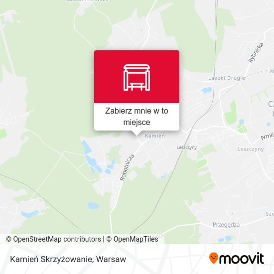 Mapa Kamień Skrzyżowanie