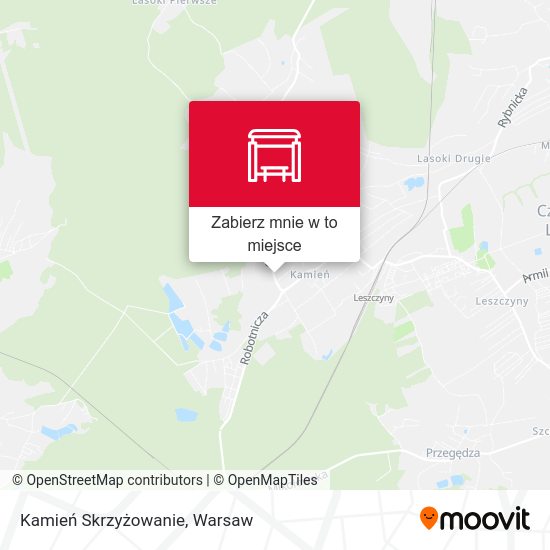 Mapa Kamień Skrzyżowanie