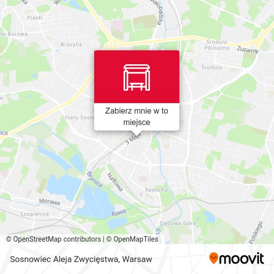 Mapa Sosnowiec Aleja Zwycięstwa