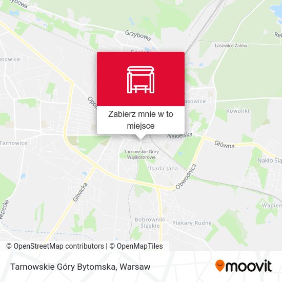 Mapa Tarnowskie Góry Bytomska