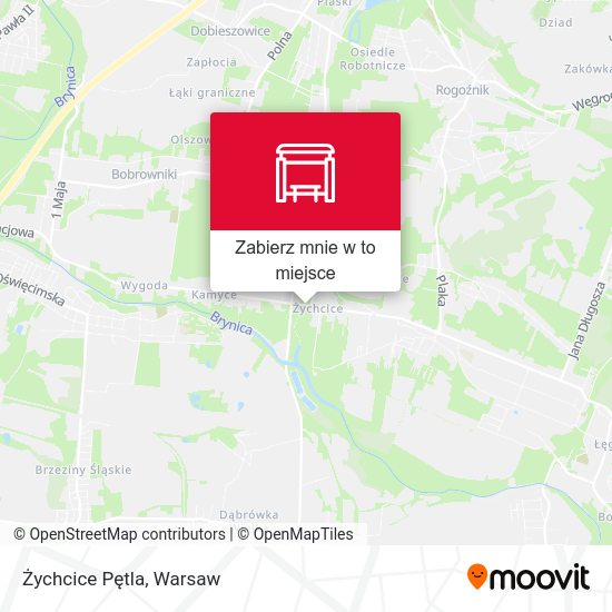 Mapa Żychcice Pętla