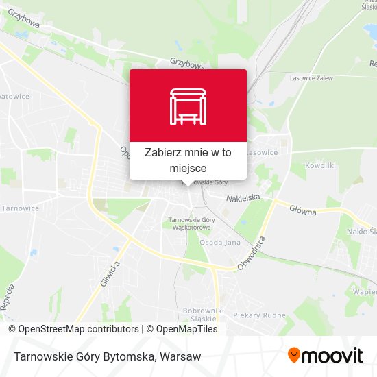 Mapa Tarnowskie Góry Bytomska