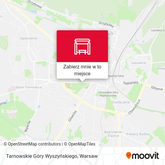 Mapa Tarnowskie Góry Wyszyńskiego