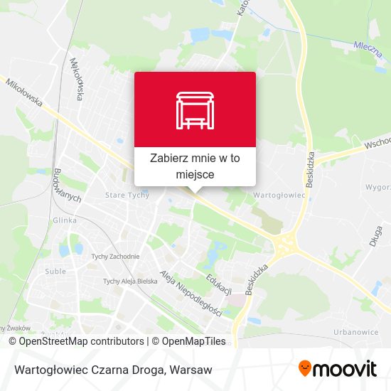 Mapa Wartogłowiec Czarna Droga