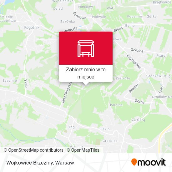 Mapa Wojkowice Brzeziny