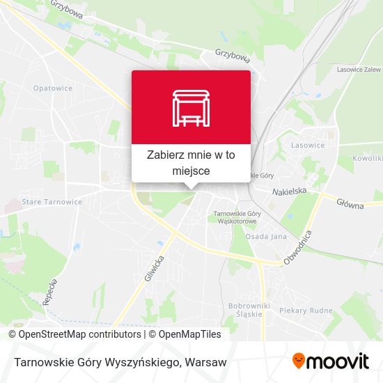 Mapa Tarnowskie Góry Wyszyńskiego