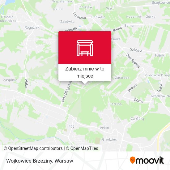 Mapa Wojkowice Brzeziny