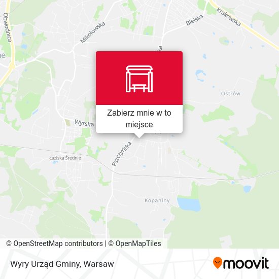 Mapa Wyry Urząd Gminy