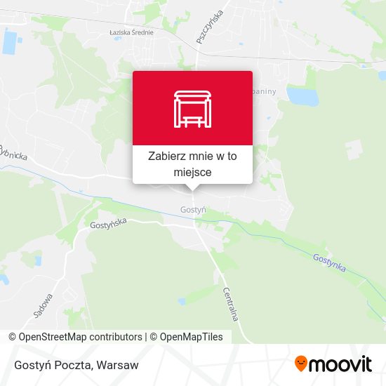 Mapa Gostyń Poczta