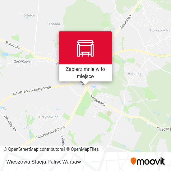 Mapa Wieszowa Stacja Paliw