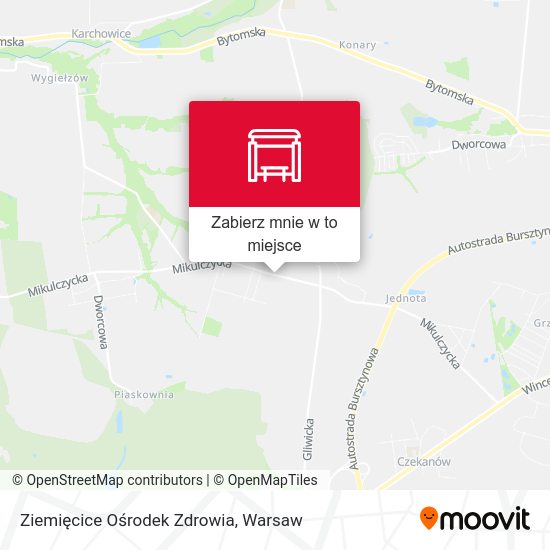 Mapa Ziemięcice Ośrodek Zdrowia