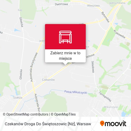 Mapa Czekanów Droga Do Świętoszowic [Nż]