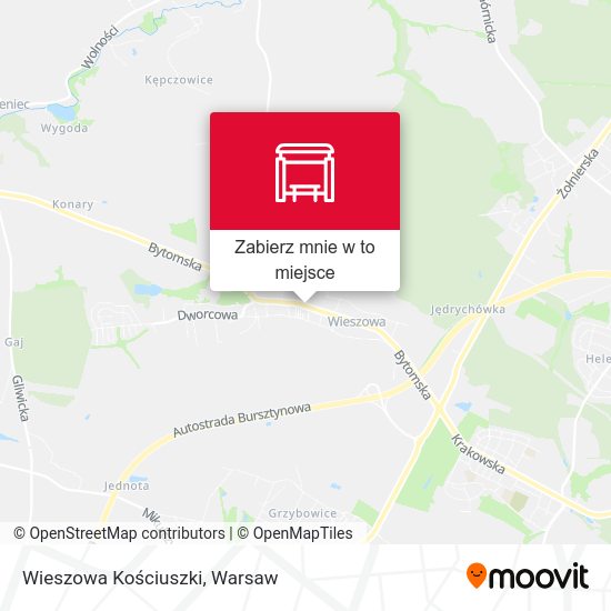 Mapa Wieszowa Kościuszki