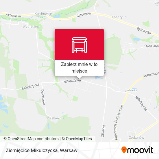 Mapa Ziemięcice Mikulczycka