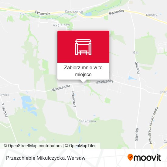 Mapa Przezchlebie Mikulczycka