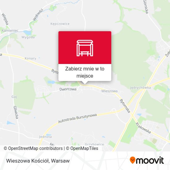 Mapa Wieszowa Kościół