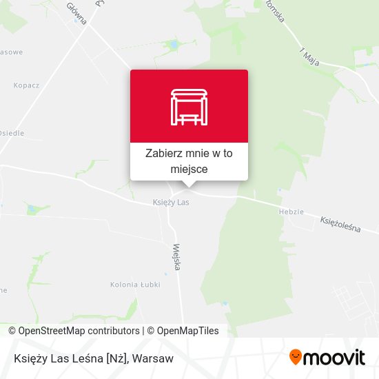 Mapa Księży Las Leśna [Nż]