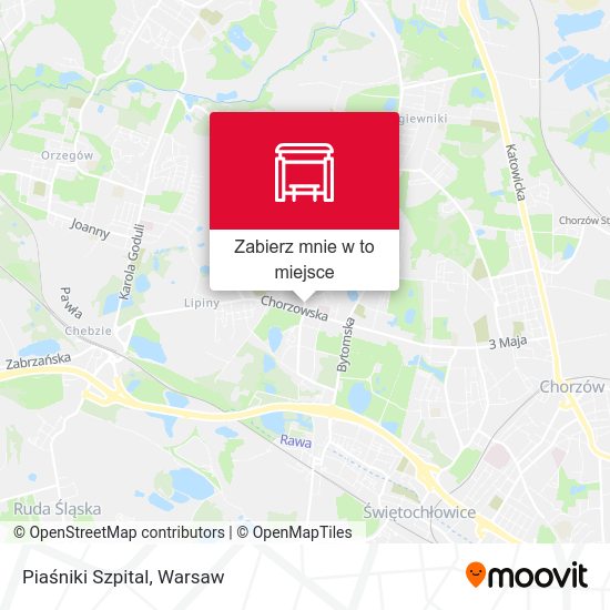 Mapa Piaśniki Szpital