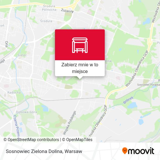 Mapa Sosnowiec Zielona Dolina