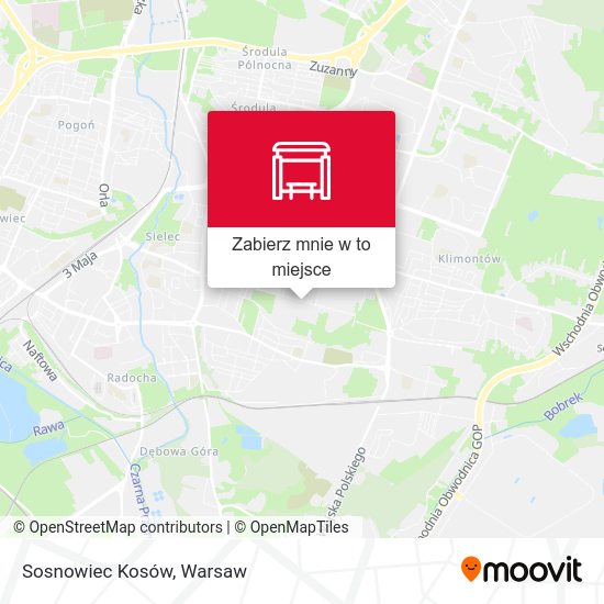 Mapa Sosnowiec Kosów