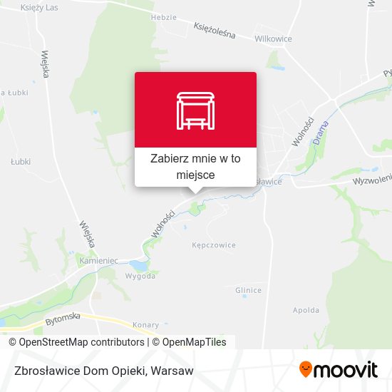 Mapa Zbrosławice Dom Opieki