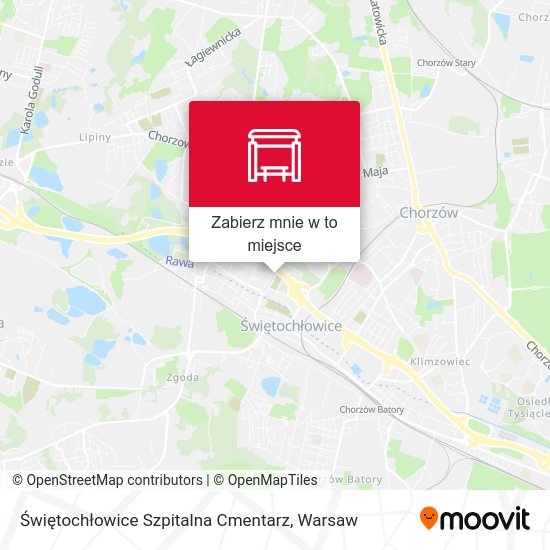 Mapa Świętochłowice Szpitalna Cmentarz