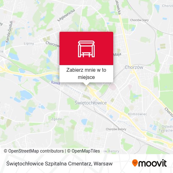 Mapa Świętochłowice Szpitalna Cmentarz