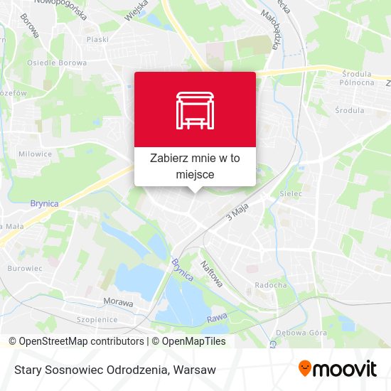 Mapa Stary Sosnowiec Odrodzenia