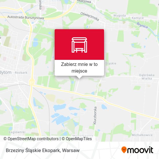 Mapa Brzeziny Śląskie Ekopark