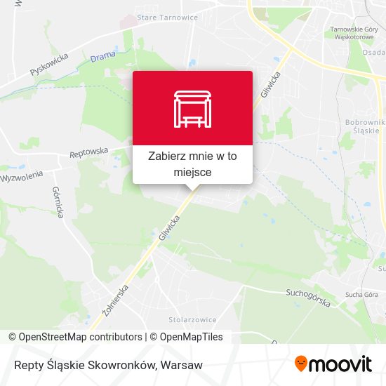 Mapa Repty Śląskie Skowronków