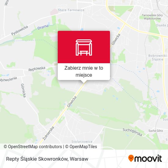 Mapa Repty Śląskie Skowronków