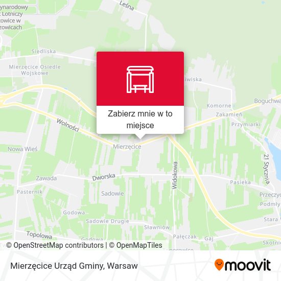 Mapa Mierzęcice Urząd Gminy