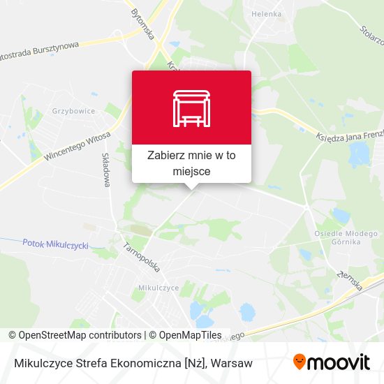 Mapa Mikulczyce Strefa Ekonomiczna [Nż]