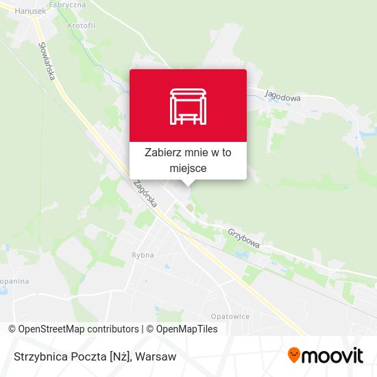 Mapa Strzybnica Poczta [Nż]