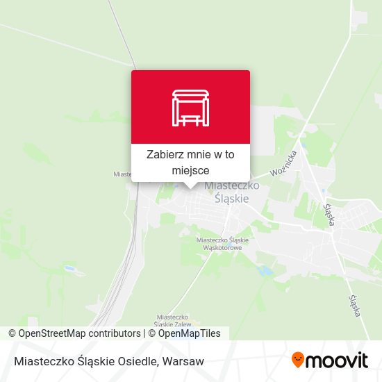 Mapa Miasteczko Śląskie Osiedle