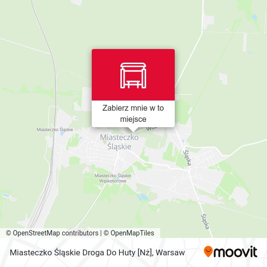 Mapa Miasteczko Śląskie Droga Do Huty [Nż]