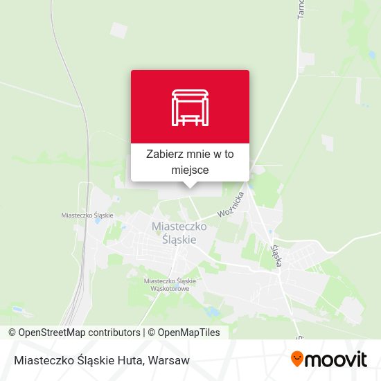 Mapa Miasteczko Śląskie Huta