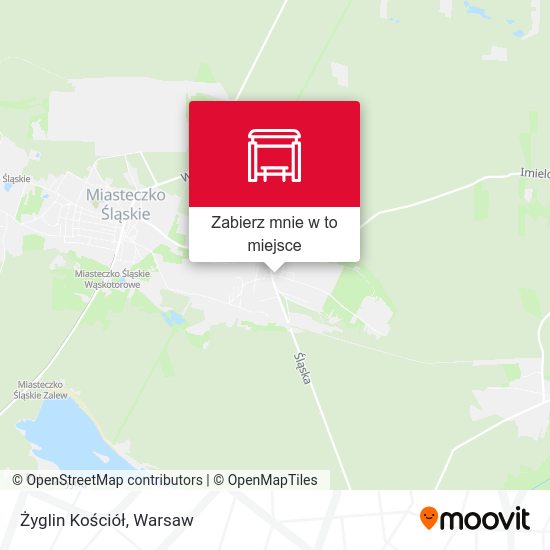 Mapa Żyglin Kościół